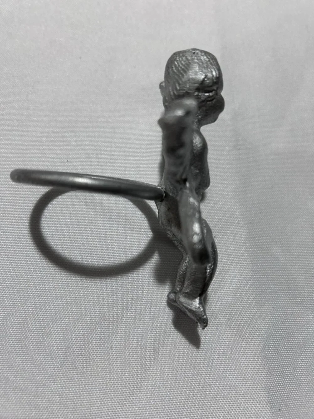 Pier 1 Cherub Angel Harp Heavy Napkin Rings Lot of 10 Vintage